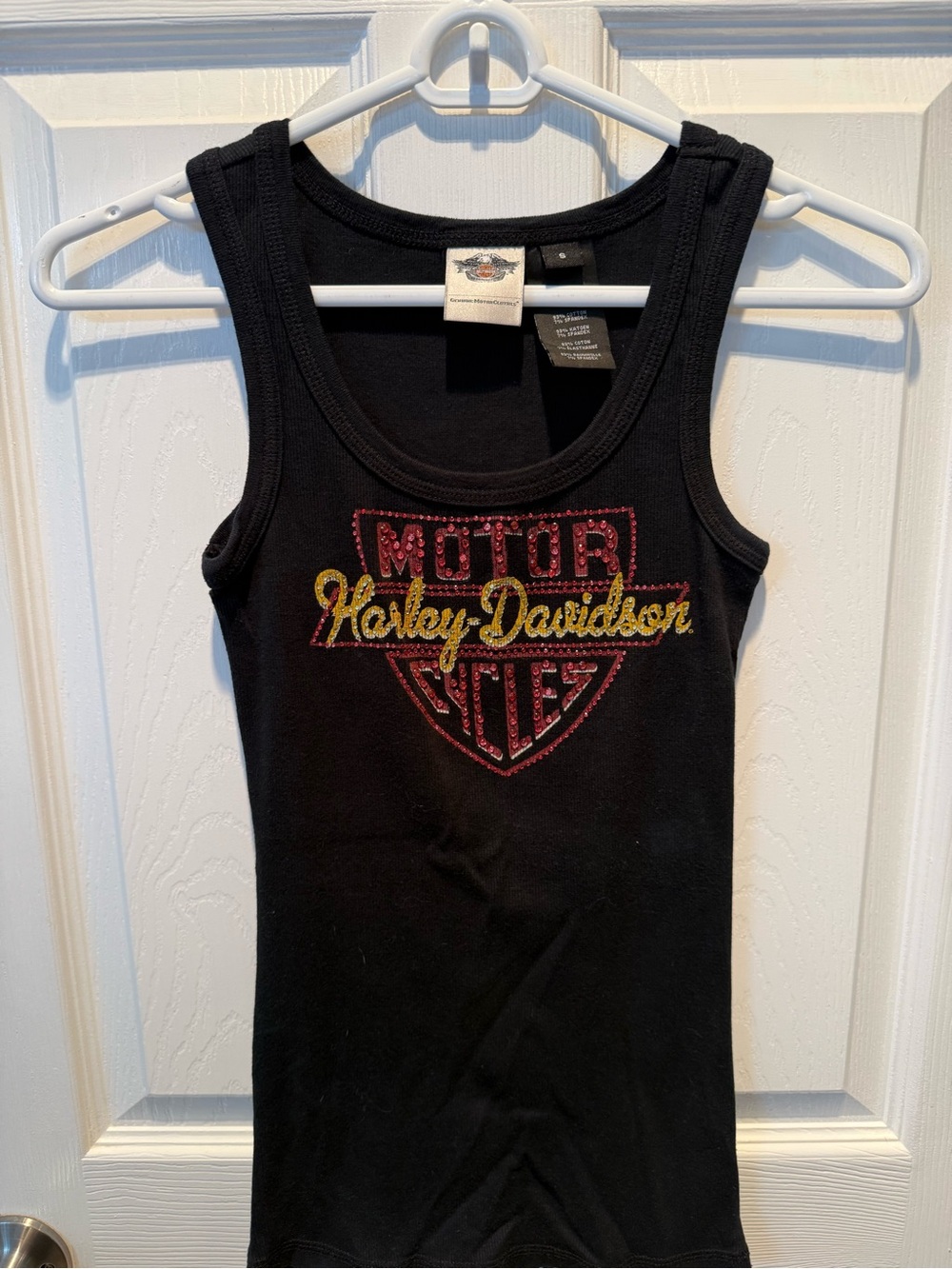 Harley-Davidson Black Tank Top with Studded Logo